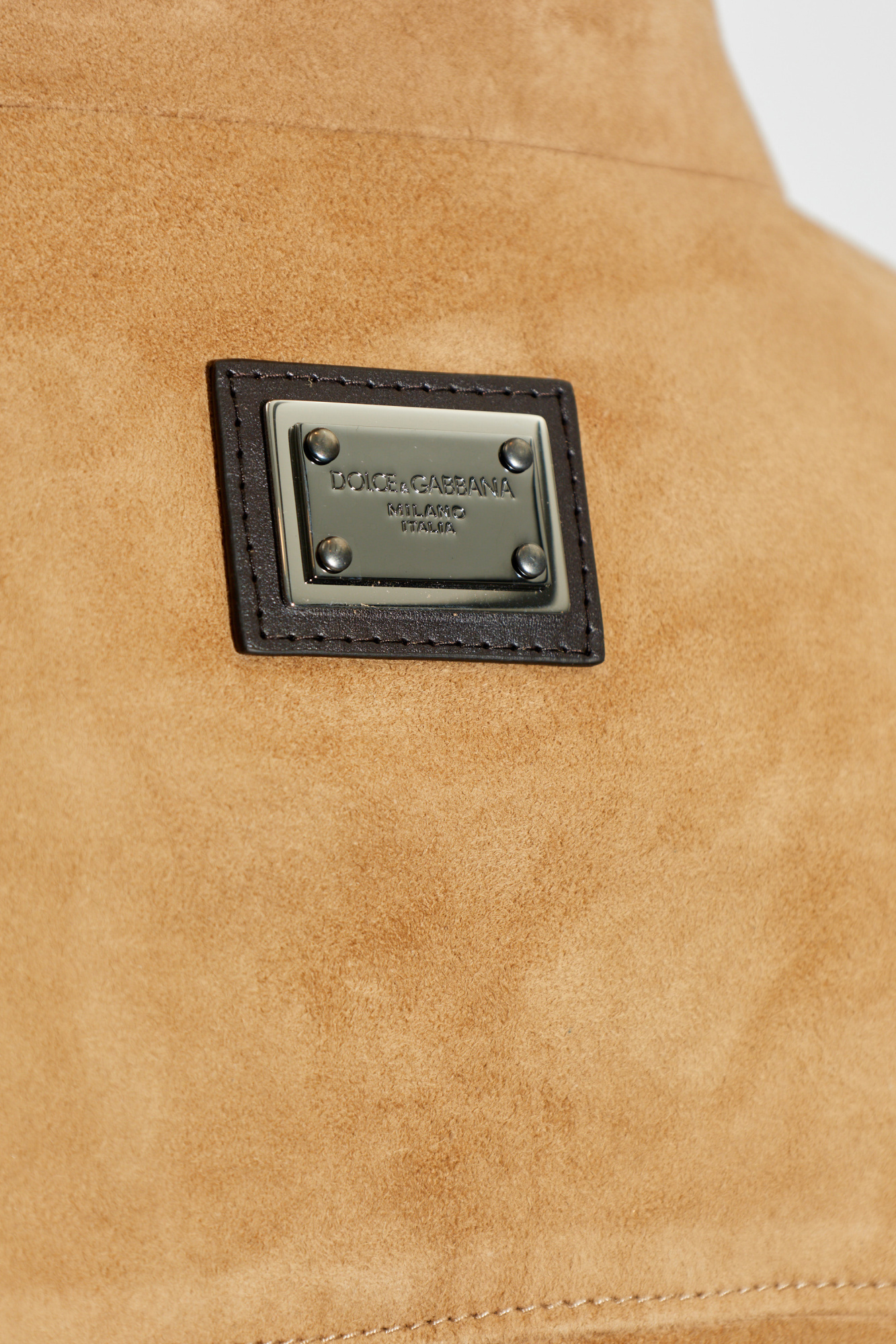 Dolce & Gabbana Suede jacket with stand-up collar | Men's | Vitkac